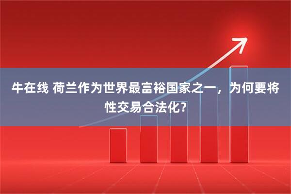 牛在线 荷兰作为世界最富裕国家之一，为何要将性交易合法化？