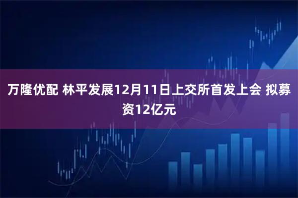 万隆优配 林平发展12月11日上交所首发上会 拟募资12亿元